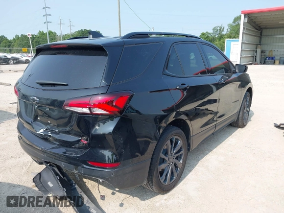 2024 Chevrolet Equinox RS with VIN 3GNAXMEG9RL252561, listed as a IAAI auction lot 42396701 with 18,773 mi miles and . Bid and sale history available at DreamBid. Image 4.