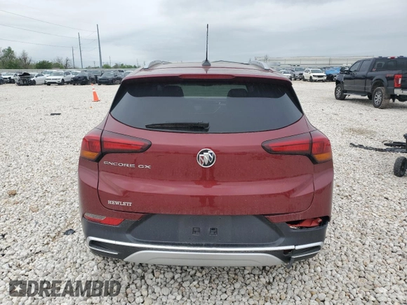 2023 Buick Encore GX Essence with VIN KL4MMFSLXPB122423, listed as a Copart auction lot 50461365 with 23,230 mi miles and Salvage title. Bid and sale history available at DreamBid. Image 6.