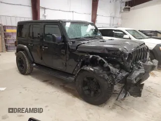 2022 Jeep Wrangler Unlimited Sport with VIN 1C4HJXDG4NW206622, listed as a Copart auction lot 87664525 with 62,240 mi miles and Salvage Title. Bid and sale history available at DreamBid. Image 4.