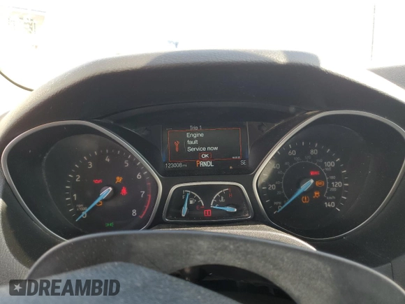 2015 Ford Focus SE with VIN 1FADP3F28FL241020, listed as a Copart auction lot 54559135 with 123,008 mi miles and Salvage title. Bid and sale history available at DreamBid. Image 9.