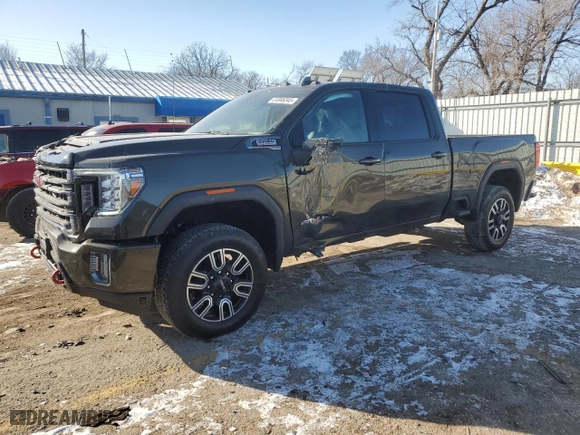 2022 GMC Sierra 2500HD AT4 with VIN 1GT49PEYXNF269917, listed as a Copart auction lot 41846345 with 42,515 mi miles and Salvage Title. Bid and sale history available at carsss.com. Image 1.