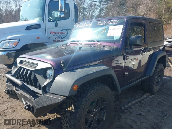 2017 Jeep Wrangler Sport with VIN 1C4AJWAG7HL571463, listed as a IAAI auction lot 41633259 with 130,406 mi miles and . Bid and sale history available at DreamBid. Image 2.