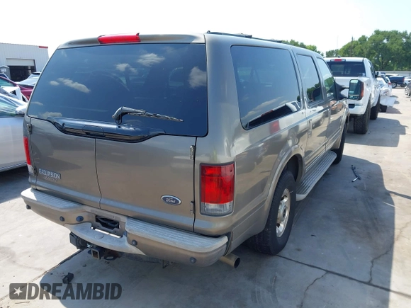 2005 Ford Excursion Limited z VIN 1FMNU42P25ED44334, wystawiony jako IAAI lot #42344600 z przebiegiem 171 512 mil mil oraz . Historia ofert i sprzedaży dostępna na DreamBid. Obrazek 4.