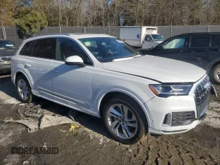 2021 Audi Q7 Premium Plus with VIN WA1LJAF76MD019892, listed as a Copart auction lot 87602805 with 42,407 mi miles and Salvage title. Bid and sale history available at DreamBid. Image 4.