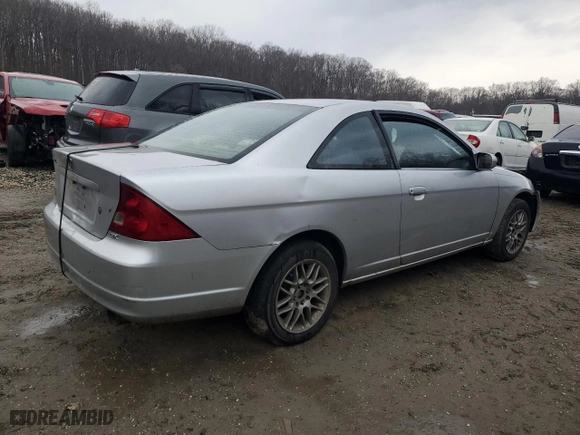 2001 Honda Civic EX with VIN 1HGEM21971L107972, listed as a Copart auction lot 46279685 with 0 mi miles and Salvage Title. Bid and sale history available at carsss.com. Image 3.