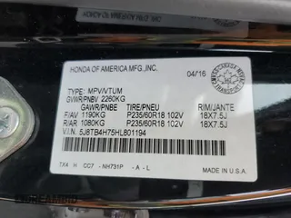 2017 Acura RDX Advance z VIN 5J8TB4H75HL801194, wystawiony jako Copart lot #52374345 z przebiegiem 94 269 mil mil oraz Czysty tytuł • Clean title. Historia ofert i sprzedaży dostępna na DreamBid. Obrazek 13.