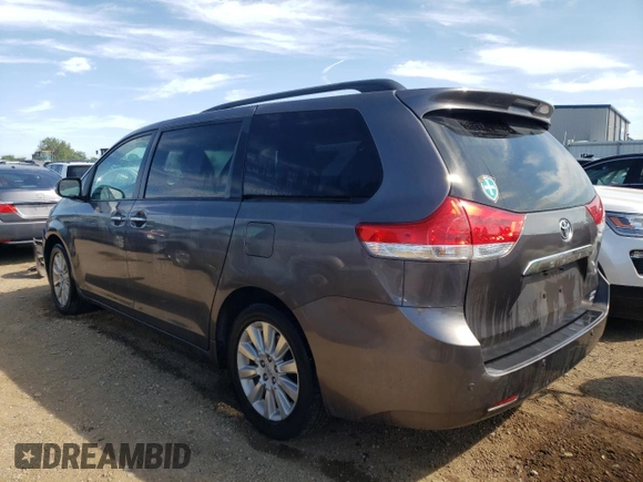 2013 Toyota Sienna XLE with VIN 5TDDK3DC1DS056128, listed as a Copart auction lot 65143524 with 64,132 mi miles and Salvage title. Bid and sale history available at DreamBid. Image 2.