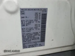 2020 Nissan Rogue S with VIN 5N1AT2MT2LC769769, listed as a Copart auction lot 57358605 with 57,960 mi miles and Salvage title. Bid and sale history available at DreamBid. Image 12.