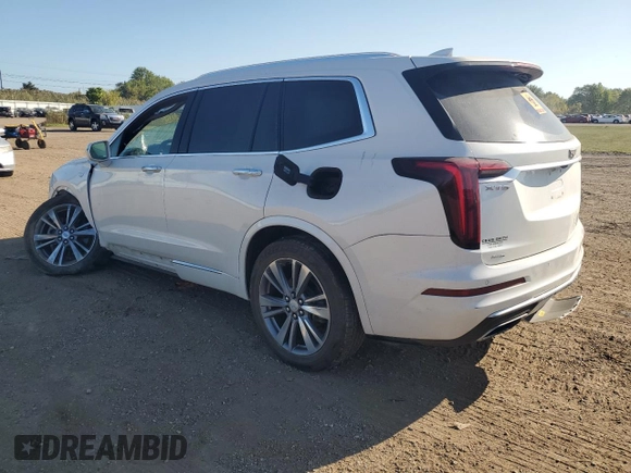 2020 Cadillac XT6 AWD Premium Luxury with VIN 1GYKPDRS0LZ207241, listed as a Copart auction lot 72199624 with 42,476 mi miles and Salvage Title. Bid and sale history available at carsss.com. Image 2.