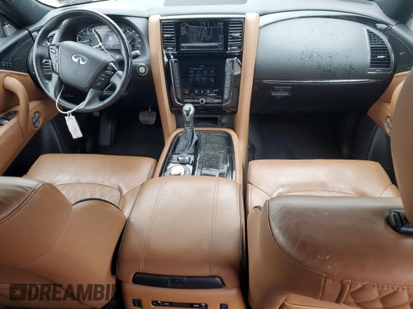 2021 Infiniti QX80 SENSORY with VIN JN8AZ2BC1M9476079, listed as a Copart auction lot 45186345 with 60,368 mi miles and Salvage Title. Bid and sale history available at carsss.com. Image 8.