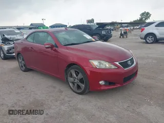 2010 Lexus IS 350 C with VIN JTHFE2C28A2502005, listed as a IAAI auction lot 42293489 with 111,919 mi miles and . Bid and sale history available at DreamBid. Image 1.
