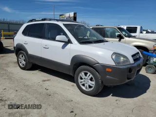 2006 Hyundai Tucson GLS with VIN KM8JN12D56U299414, listed as a Copart auction lot 50233905 with 135,458 mi miles and Clean Title. Bid and sale history available at carsss.com. Image 4.