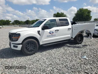 2024 Ford F-150 STX with VIN 1FTEW2K58RKE25993, listed as a Copart auction lot 54456535 with 8,552 mi miles and Salvage Title. Bid and sale history available at carsss.com. Image 1.