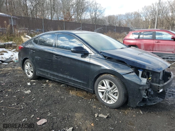 2019 Hyundai Elantra SEL with VIN 5NPD84LF9KH458725, listed as a Copart auction lot 42376515 with 78,489 mi miles and Salvage Title. Bid and sale history available at carsss.com. Image 4.