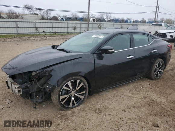 2017 Nissan Maxima SV with VIN 1N4AA6AP6HC445214, listed as a Copart auction lot 48558795 with 89,885 mi miles and Salvage Title. Bid and sale history available at carsss.com. Image 1.