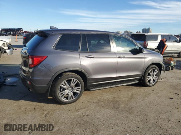 2019 Honda Passport EX-L with VIN 5FNYF7H5XKB012171, listed as a Copart auction lot 82822484 with 41,295 mi miles and Salvage Title. Bid and sale history available at carsss.com. Image 3.