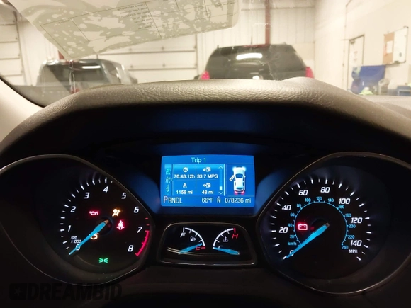 2014 Ford Focus SE with VIN 1FADP3F27EL116704, listed as a IAAI auction lot 41790909 with 78,236 mi miles. Bid and sale history available at carsss.com. Image 7.