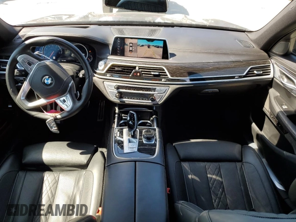 2019 BMW 7 Series 750i with VIN WBA7F0C58KGM25994, listed as a Copart auction lot 47277723 with 41,917 mi miles. Bid and sale history available at carsss.com. Image 8.