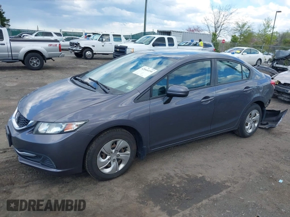 2015 Honda Civic LX with VIN 2HGFB2F55FH543983, listed as a IAAI auction lot 42044159 with 130,266 mi miles and . Bid and sale history available at DreamBid. Image 14.