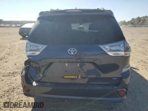 2020 Toyota Sienna SE with VIN 5TDXZ3DC4LS052467, listed as a Copart auction lot 76407774 with Not Provided miles and Clean Title. Bid and sale history available at carsss.com. Image 6.