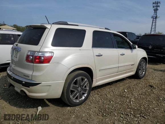 2012 GMC Acadia Denali with VIN 1GKKVTED0CJ243477, listed as a Copart auction lot 54583765 with 198,143 mi miles and Salvage Title. Bid and sale history available at carsss.com. Image 3.