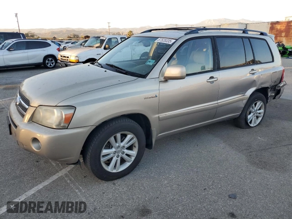 2007 Toyota Highlander Hybrid with VIN JTEGW21A670021425, listed as a Copart auction lot 87528335 with 146,984 mi miles and Salvage Title. Bid and sale history available at carsss.com. Image 1.
