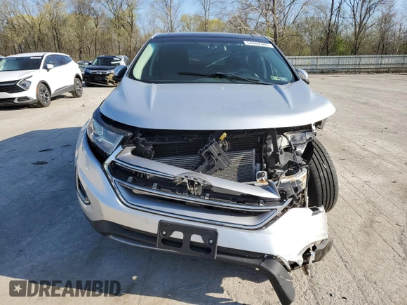 2015 Ford Edge SEL with VIN 2FMTK4J84FBB70254, listed as a Copart auction lot 54487345 with 133,621 mi miles and Salvage Title. Bid and sale history available at carsss.com. Image 5.