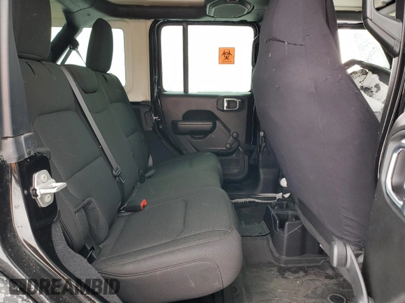 2022 Jeep Wrangler Unlimited Sport S z VIN 1C4HJXDG7NW227321, wystawiony jako Copart lot #45699695 z przebiegiem 25 369 mil mil oraz Szkoda całkowita • Salvage title. Historia ofert i sprzedaży dostępna na DreamBid. Obrazek 11.