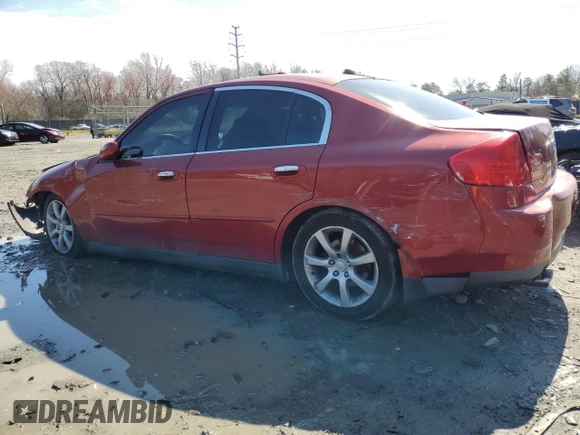 2003 Infiniti G35 w/Leather with VIN JNKCV51E03M335812, listed as a Copart auction lot 49454515 with Not Provided miles and Salvage Title. Bid and sale history available at carsss.com. Image 2.