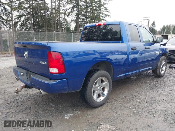 2017 Ram 1500 Express with VIN 1C6RR7FT3HS530672, listed as a IAAI auction lot 41320477 with 68,202 mi miles. Bid and sale history available at carsss.com. Image 4.