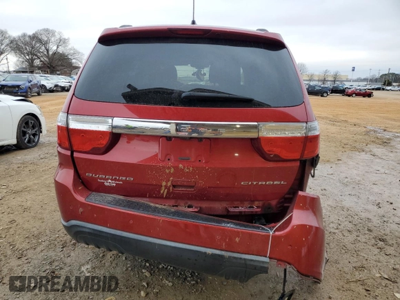 2011 Dodge Durango Citadel with VIN 1D4RD5GGXBC673331, listed as a Copart auction lot 43853155 with 179,273 mi miles and Salvage title. Bid and sale history available at DreamBid. Image 6.