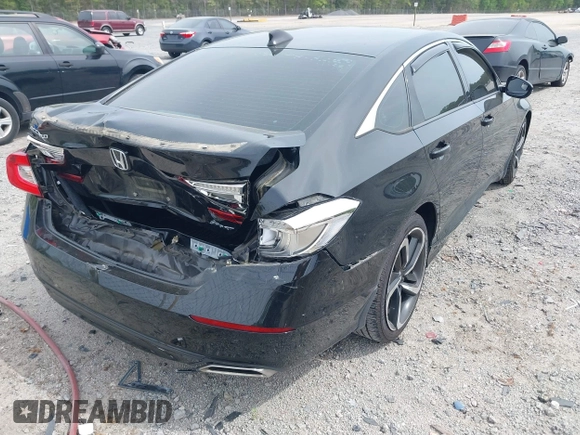 2019 Honda Accord Sport with VIN 1HGCV1F33KA158689, listed as a IAAI auction lot 41967106 with 64,623 mi miles and . Bid and sale history available at DreamBid. Image 4.