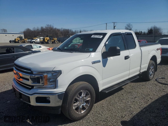 2020 Ford F-150 XL with VIN 1FTFX1E55LFA73253, listed as a Copart auction lot 48575185 with 152,384 mi miles and Clean Title. Bid and sale history available at carsss.com. Image 1.
