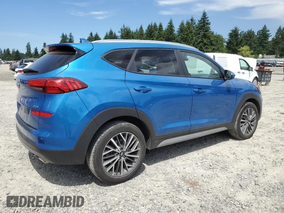 2020 Hyundai Tucson Limited z VIN KM8J3CALXLU227937, wystawiony jako Copart lot #60538825 z przebiegiem 40 061 mil mil oraz Szkoda całkowita • Salvage title. Historia ofert i sprzedaży dostępna na DreamBid. Obrazek 3.