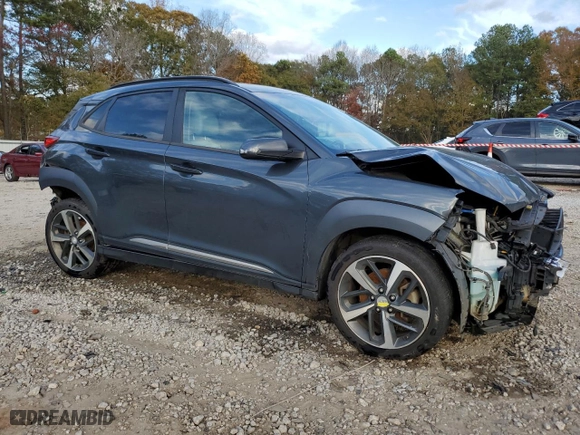 2018 Hyundai Kona Ultimate with VIN KM8K5CA51JU075544, listed as a Copart auction lot 81799114 with 123,096 mi miles and Salvage Title. Bid and sale history available at carsss.com. Image 4.