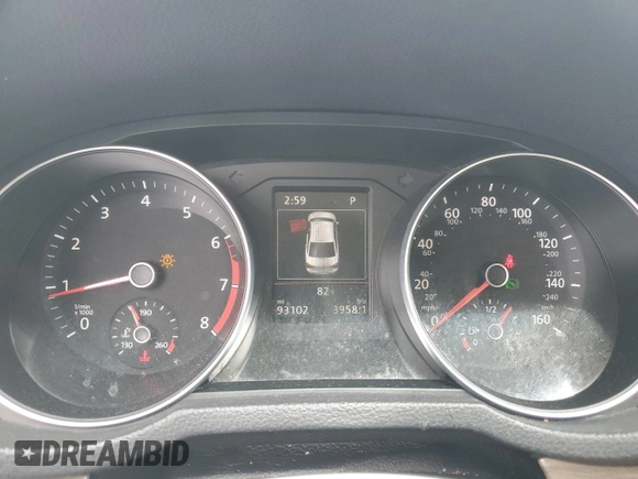 2017 Volkswagen Passat SE with VIN 1VWGT7A36HC058127, listed as a Copart auction lot 54736095 with 93,102 mi miles and Salvage title. Bid and sale history available at DreamBid. Image 9.
