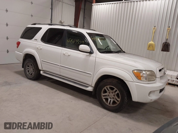 2007 Toyota Sequoia SR5 with VIN 5TDZT34A57S297566, listed as a IAAI auction lot 41549309 with 230,224 mi miles and . Bid and sale history available at DreamBid. Image 1.