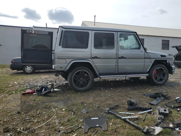 2018 Mercedes-Benz G-Class AMG G 63 with VIN WDCYC7DHXJX288809, listed as a Copart auction lot 45924154 with 0 mi miles and Salvage Title. Bid and sale history available at carsss.com. Image 3.