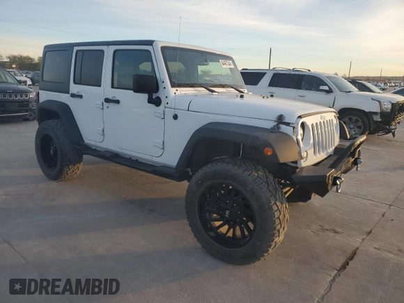 2018 Jeep Wrangler JK Unlimited Sport S with VIN 1C4BJWDG1JL815338, listed as a Copart auction lot 84467344 with 46,838 mi miles and Salvage Title. Bid and sale history available at carsss.com. Image 4.