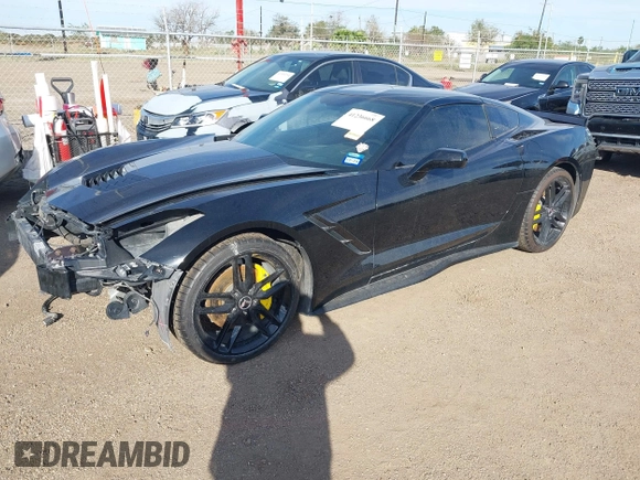2015 Chevrolet Corvette 3LT with VIN 1G1YE2D78F5104697, listed as a IAAI auction lot 41236668 with 44,253 mi miles. Bid and sale history available at carsss.com. Image 2.