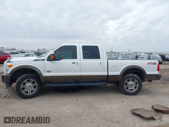 2015 Ford Super Duty F-250 SRW Lariat with VIN 1FT7W2BT0FEB68815, listed as a IAAI auction lot 41574350 with 162,905 mi miles. Bid and sale history available at carsss.com. Image 14.