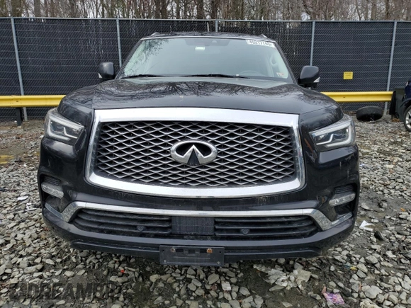 2019 Infiniti QX80 LUXE with VIN JN8AZ2NF6K9687748, listed as a Copart auction lot 45217745 with 123,319 mi miles and Salvage Title. Bid and sale history available at carsss.com. Image 5.