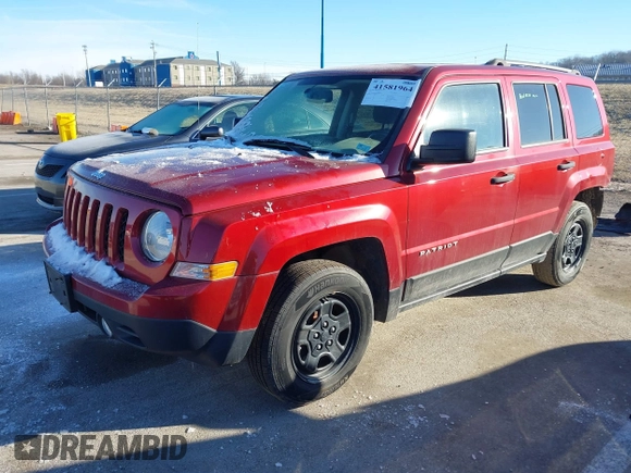 2017 Jeep Patriot Sport z VIN 1C4NJPBA4HD209814, wystawiony jako IAAI lot #41581964 z przebiegiem 56 398 mil mil oraz . Historia ofert i sprzedaży dostępna na DreamBid. Obrazek 2.