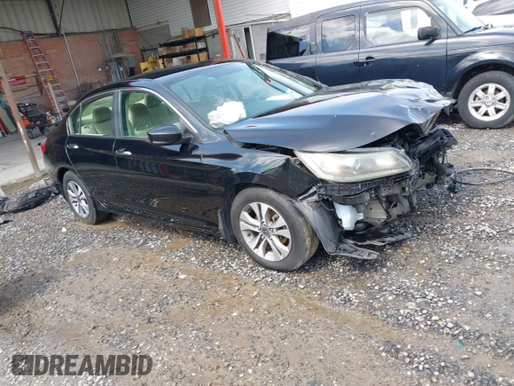 2013 Honda Accord LX z VIN 1HGCR2F38DA219080, wystawiony jako IAAI lot #42260992 z przebiegiem Nie podano mil oraz . Historia ofert i sprzedaży dostępna na DreamBid. Obrazek 1.
