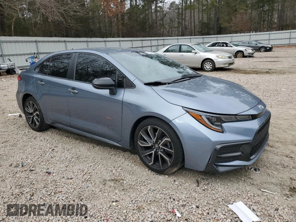 2020 Toyota Corolla SE with VIN 5YFS4RCE8LP043648, listed as a Copart auction lot 41740025 with 109,298 mi miles and Salvage Title. Bid and sale history available at DreamBid. Image 4.