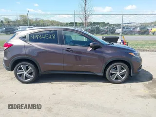 2021 Honda HR-V EX with VIN 3CZRU6H55MM750120, listed as a IAAI auction lot 41984528 with 21,512 mi miles. Bid and sale history available at carsss.com. Image 13.