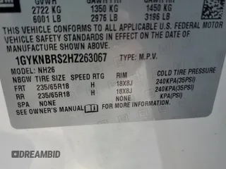 2017 Cadillac XT5 Luxury FWD with VIN 1GYKNBRS2HZ263067, listed as a Copart auction lot 45928905 with 118,819 mi miles and Salvage Title. Bid and sale history available at carsss.com. Image 13.