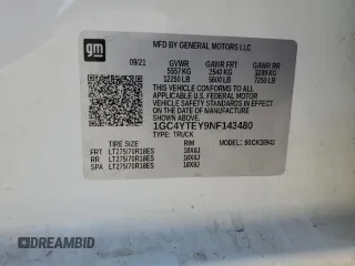 2022 Chevrolet Silverado 3500HD LT with VIN 1GC4YTEY9NF143480, listed as a Copart auction lot 78514694 with Not Provided miles and Salvage Title. Bid and sale history available at carsss.com. Image 12.