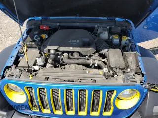 2021 Jeep Wrangler Unlimited Willys with VIN 1C4HJXDM5MW824651, listed as a Copart auction lot 51843605 with 51,647 mi miles and Salvage Title. Bid and sale history available at DreamBid. Image 12.