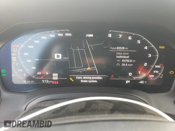 2019 BMW 3 Series 330i with VIN WBA5R1C56KFH02347, listed as a Copart auction lot 83674694 with 83,528 mi miles and Salvage Title. Bid and sale history available at carsss.com. Image 9.